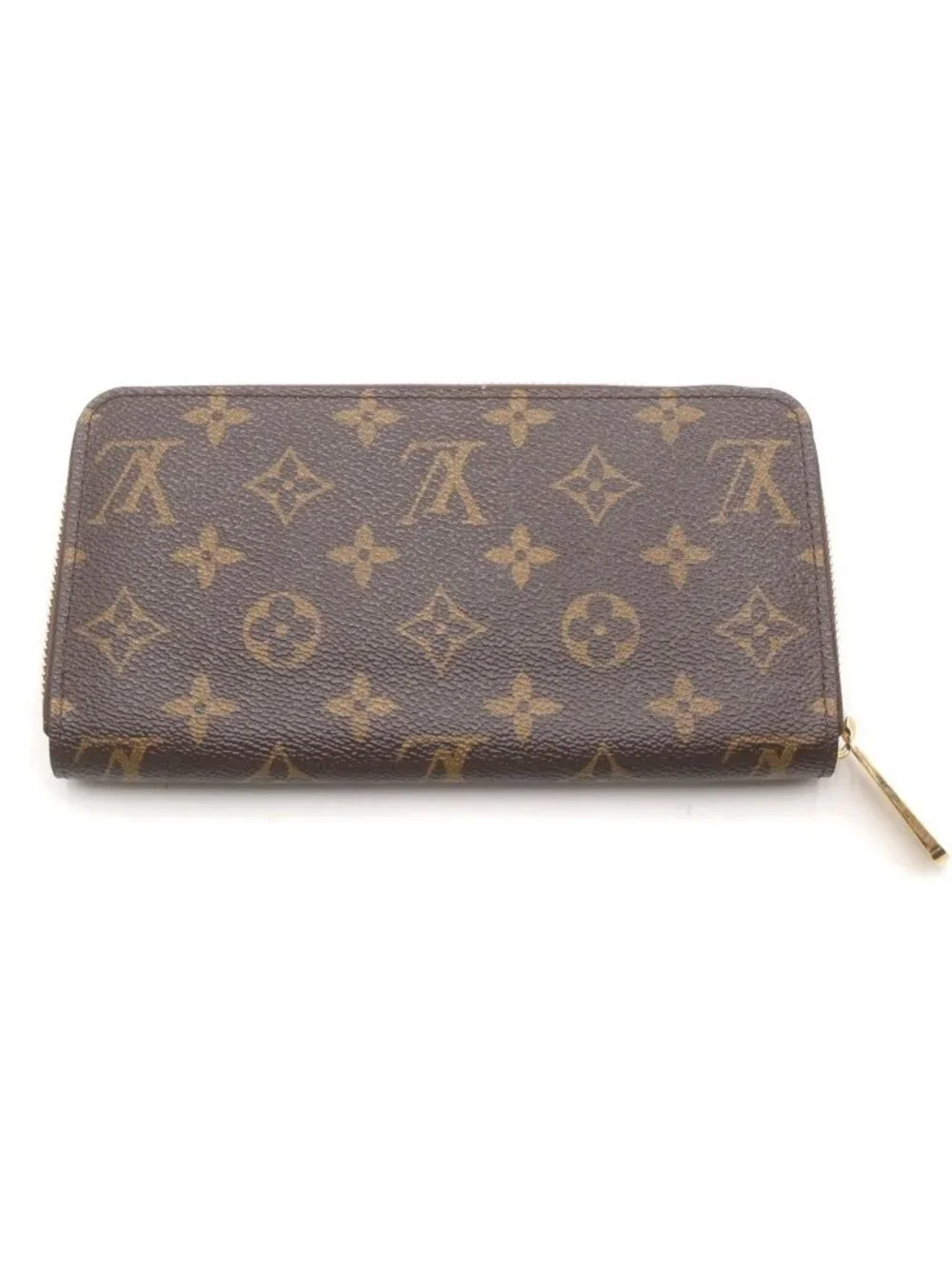 Louis Vuitton Monogram Zippy Wallet Leather Brown